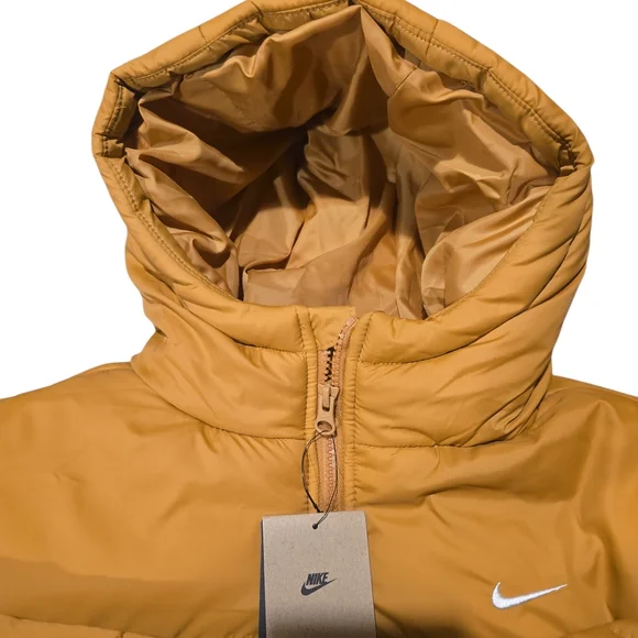 Nike Sportswear Therma-FIT Puffer Hooded Jacket Women’s S Brown Loose Fit NWT - Picture 6 of 9